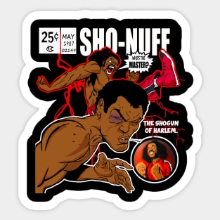 Sho Nuff Comic Books // Who's The Master Sticker